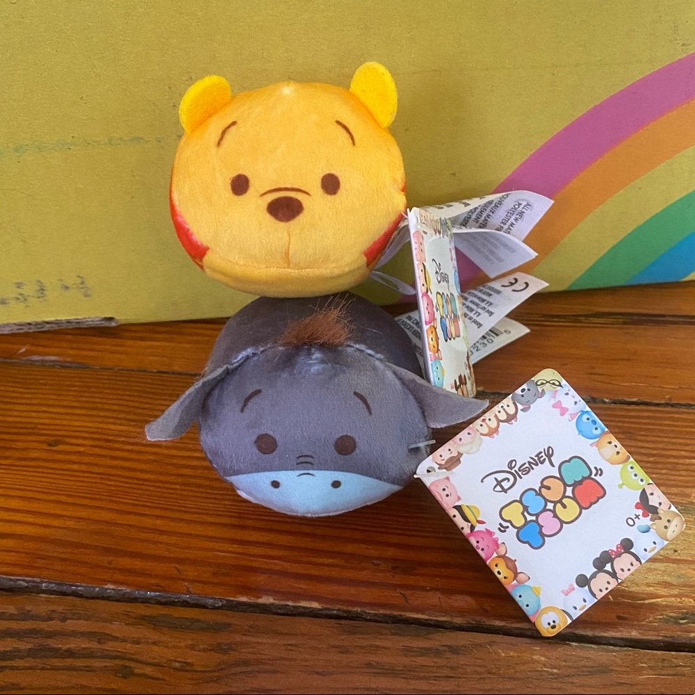 Disney Tsum Tsum Eeyore & Winnie the Pooh Minis NWT